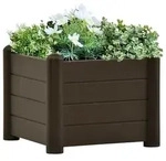 vidaXL Garten-Hochbeet PP Mokka 43x43x35 cm