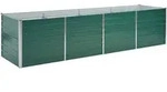 vidaXL Garten-Hochbeet Verzinkter Stahl 320x80x77 cm Gr&uuml;n