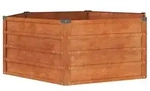 vidaXL Hochbeet Rostig 129x129x45 cm Cortenstahl