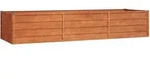 vidaXL Hochbeet Rostig 240x80x45 cm Cortenstahl
