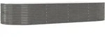 vidaXL Hochbeet Grau 367x140x68 cm Verzinkter Stahl