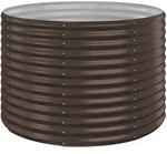 vidaXL Hochbeet Verzinkter Stahl 100x100x68 cm Braun