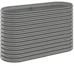 vidaXL Hochbeet Verzinkter Stahl 114x40x68 cm Grau