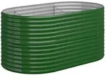 vidaXL Hochbeet Verzinkter Stahl 152x80x68 cm Gr&uuml;n