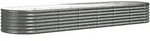 vidaXL Hochbeet Verzinkter Stahl 296x80x36 cm Grau