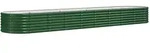 vidaXL Hochbeet Verzinkter Stahl 368x80x36 cm Gr&uuml;n