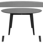 Roxby Esstisch &Oslash;140 cm, schwarz.