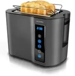 Arendo Toaster Kurzschlitz, Br&ouml;tchenaufsatz, W&auml;rmeisoliertes Geh&auml;use,...
