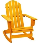 vidaXL Adirondack-Schaukelstuhl Massivholz Tanne Orange