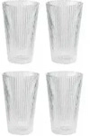 Stelton A/S Stelton Trinkglas Pilastro 4er Set, Trinkbecher, Becher, Glas, Clear, 350