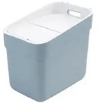 Curver M&uuml;lleimer READY TO COLLECT blaugrau 36,7x24,6x33,1cm [ 246198 ]