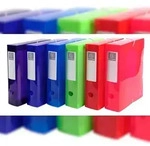 Exacompta 59680E 6x Archivbox aus PP 700&mu;, R&uuml;cken 25mm, 25x33cm f&uuml;r DIN A4 -