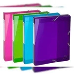 Exacompta 59780E 4x Archivbox aus Polypropylen, R&uuml;cken 40mm, Iderama PP - A4 -