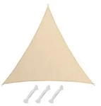AMANKA UV Sonnensegel 7x7x7 HDPE Dreieck Sonnenschutz &Uuml;berdachung Balkon Garten