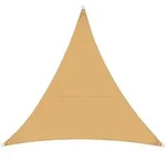 KARAT Sonnensegel Wasserabweisend / Dreieckig / Sand / 3 x 3 x 3 m