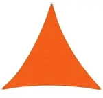 KARAT Sonnensegel Wasserabweisend / Dreieckig / Orange / 5 x 5 x 5 m