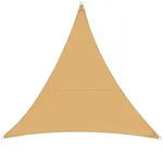 KARAT Sonnensegel Wasserabweisend / Dreieckig / Sand / 5 x 5 x 5 m