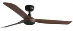 faro barcelona PUNT M DC-Ventilator in Schwarz/dunklem Holz
