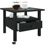 VCM LingisM Couchtisch 1 Schublade 1 Ablage schwarz.