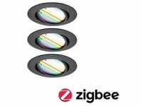 Paulmann LED Einbauleuchte Smart Home Zigbee Base Coin Basisset schwenkbar ...