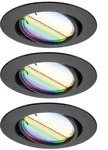 Paulmann LED Einbauleuchte Smart Home Zigbee 3.0 Base Coin Basisset schwenkbar rund