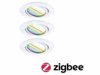 Paulmann LED Einbauleuchte Smart Home Zigbee Base Coin Basisset schwenkbar ...