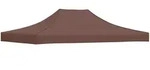 vidaXL Partyzelt-Dach 4x3 m Braun 270 g/m2