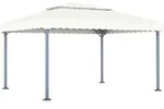 vidaXL Pavillon 400 x 300 cm Creme Aluminium