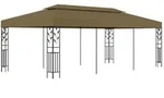 vidaXL Pavillon 6x3 m Taupe 180 g/m2