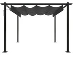 vidaXL Pavillon mit Ausziehbarem Dach 3x3 m Anthrazit