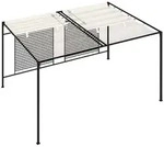 vidaXL Pavillon mit Ausziehbarem Dach 3x4x2,3 m Cremewei&szlig; 180 g/m2