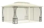 vidaXL Pavillon mit Netz 300x400x265 cm Creme