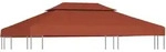 vidaXL Pavillon-Dachplane mit Kaminabzug 310 g/m2 4x3 m Terrakotta