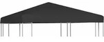 vidaXL Pavillondach 270 g/m2 3x3 m Schwarz