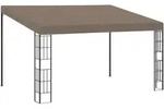 vidaXL Wand-Pavillon 4x3 m Taupe Stoff