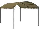 vidaXL Pavillon 4x3x2,6 m Taupe 180 g/m2