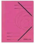 herlitz Einschlagmappe mit Gummizug Karton fuchsia