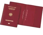 Veloflex Reisepassh&uuml;lle Document Safe mit Abschirmfolie 100x135mm rot transparent