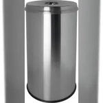 helit Sicherheitspapierkorb 50L - edelstahl