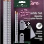 Faber Castell Bleistiftset Sparkle 2 Bleist B Rad+Sp gray