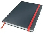 LEITZ Notizbuch, Cosy, B5, kariert, grau Gummibandverschluss, 80 Blatt, Soft-