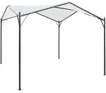 vidaXL Pavillon 3x3x2,6 m Wei&szlig; 180 g/m2