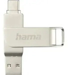 Hama USB Stick 128GB USB C 3.1/3.0 USB A Silber