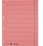 LEITZ Trennblatt 16580025 A4 230g Karton rot 100 St&uuml;ck