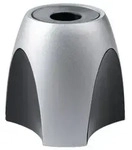 HAN Klammernspender Delta Kunststoff Silber, schwarz 9,5 x 9,5 x 8,8 cm