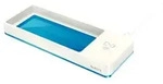 LEITZ Stifteschale WOW Duo Colour, wei&szlig;/blau, mit Induktionsladeger&auml;t, Polystyrol,