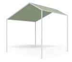 blumfeldt La Rochelle Gazebo Schr&auml;gdach UV 50+ Aluminium Polyester Dunkles...