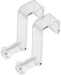 Sigel Flipchart-Haken transparent, 2er Pack. Hochwertig, transparent und bruchsicher