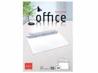 Briefhülle Office C5 ohne Fenster, Haftklebung, 100g/m2, weiß, 25 Stück