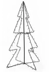 vidaXL Weihnachtsbaum in Kegelform 160 LEDs Indoor & Outdoor 78x120 cm